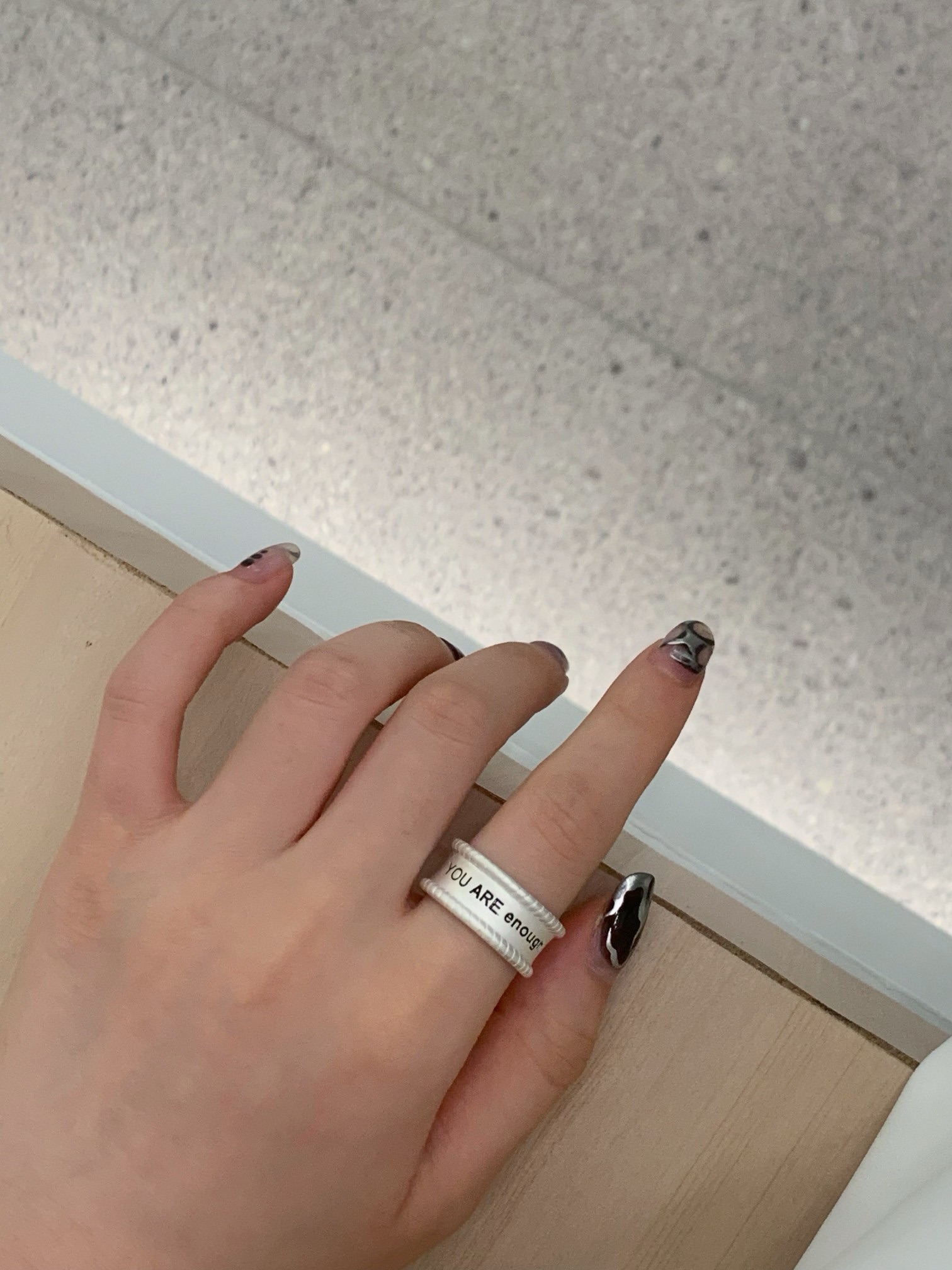S925 sterling silver healing letter ring Application Scenario