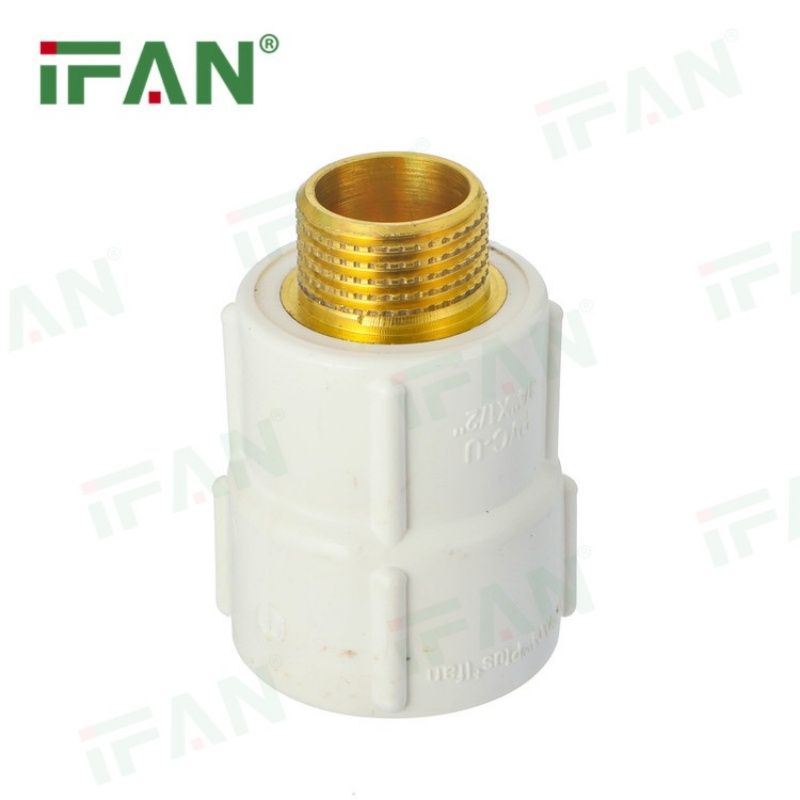 Factory Price IFAN UPVC Pipe Fittings Brass Male Adapter details Picture