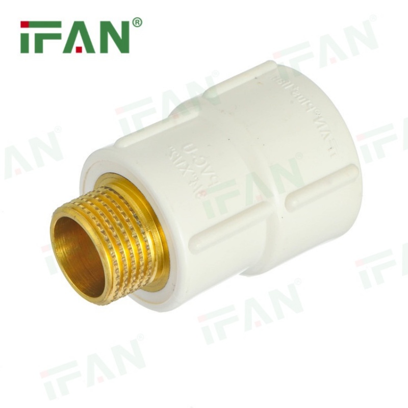 Factory Price IFAN UPVC Pipe Fittings Brass Male Adapter