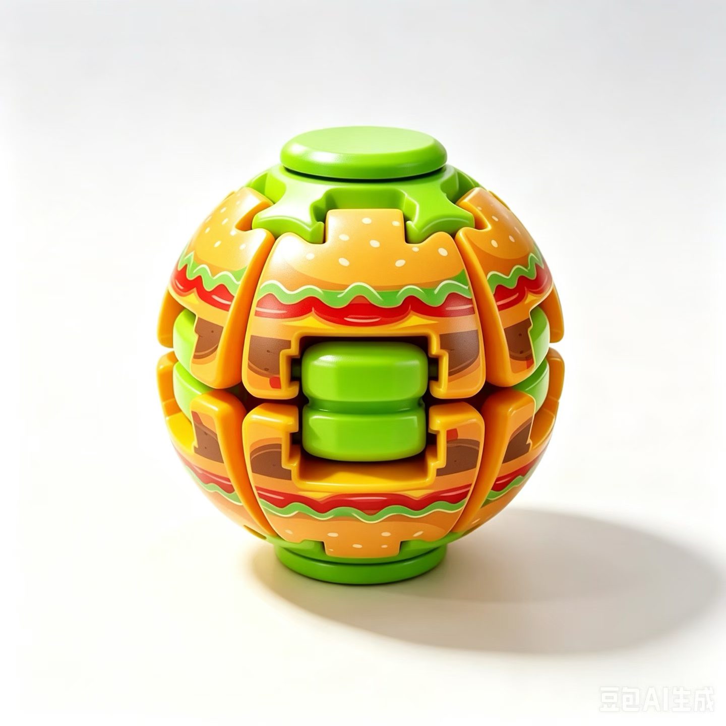 Cross-border bestseller, stress-relieving spiral fingertip button gear ball toy, multi-color vortex three-dimensional decorative item, 3D printed toy