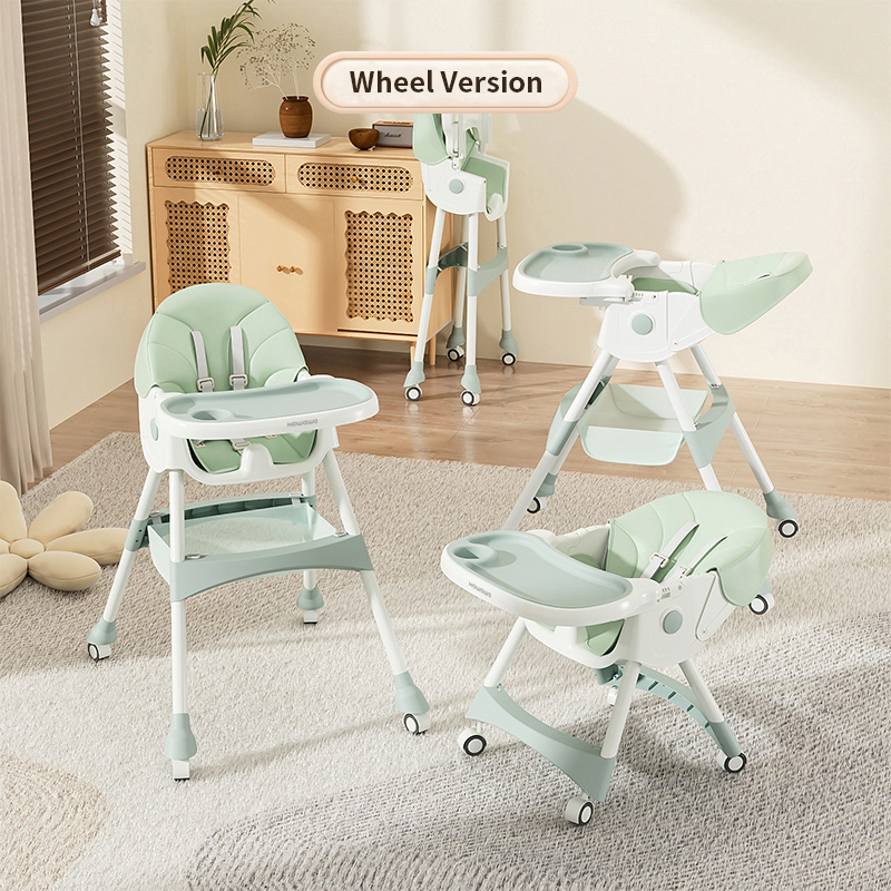 [OSEO] 26Q3#H8848 silla de comedor multifuncional para bebés y niños plegable silla de bebé de mesa oscilante segura y cómoda