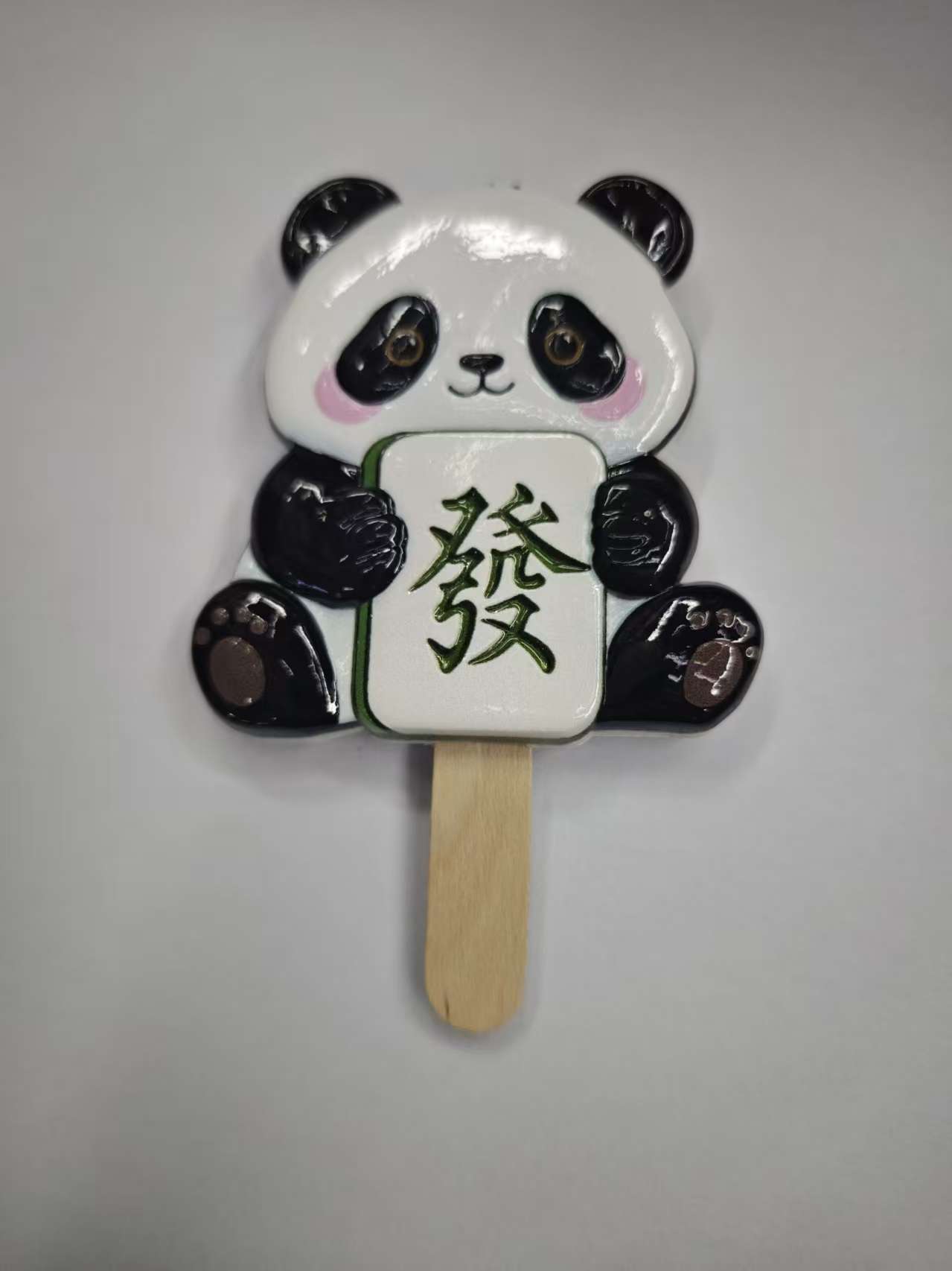 National trend panda popsicles, Chinese mahjong fridge stickers