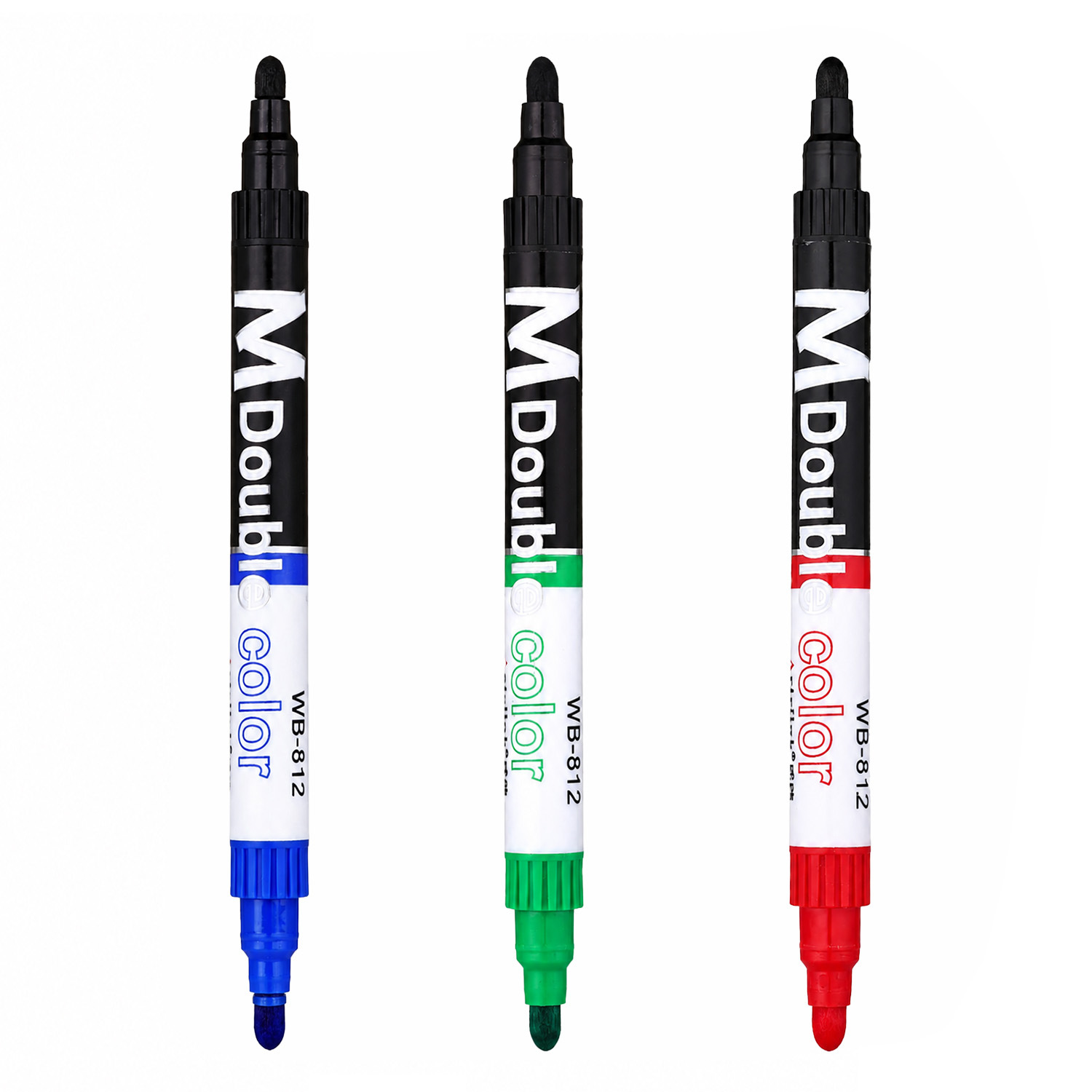 Escudo WB-812 doble cabeza de dos colores bolígrafo de pizarrón blanco de gran capacidad suave fuera de la tinta fácil de escribir fácil de borrar profesor pluma de enseñanza marcador de tablero Item Picture