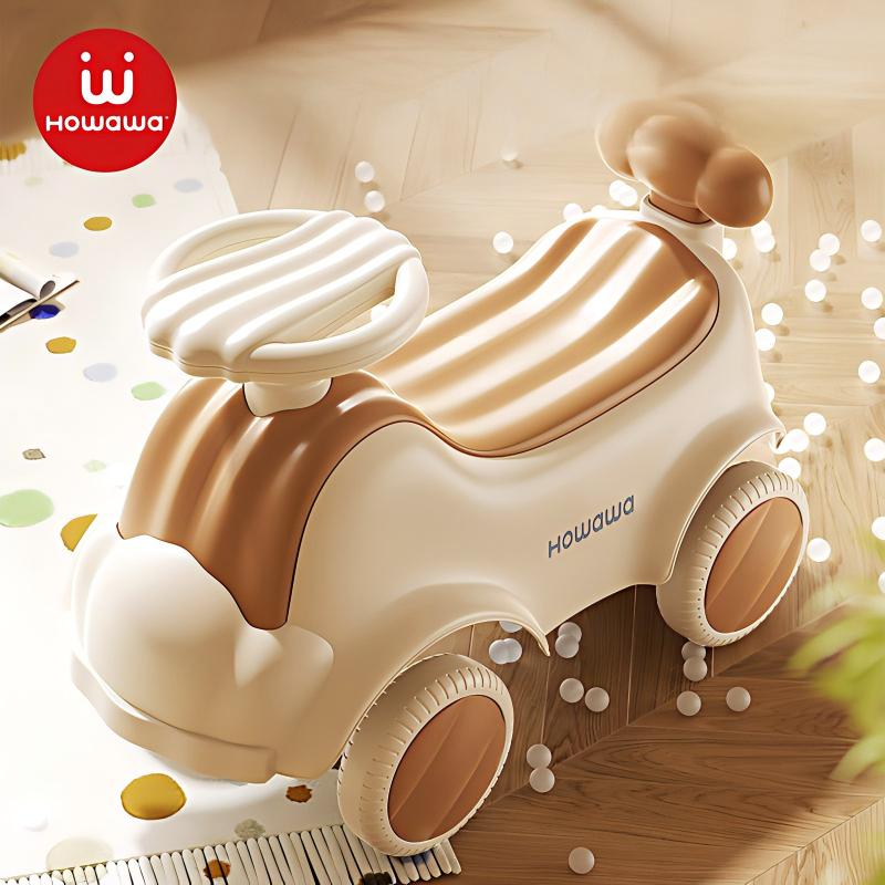 【OSEO】26Q3#H8917 meters white and brown children's sliding bike, skateboard, bicycle drift bike, children's toy bike, Twisty bike Specification image