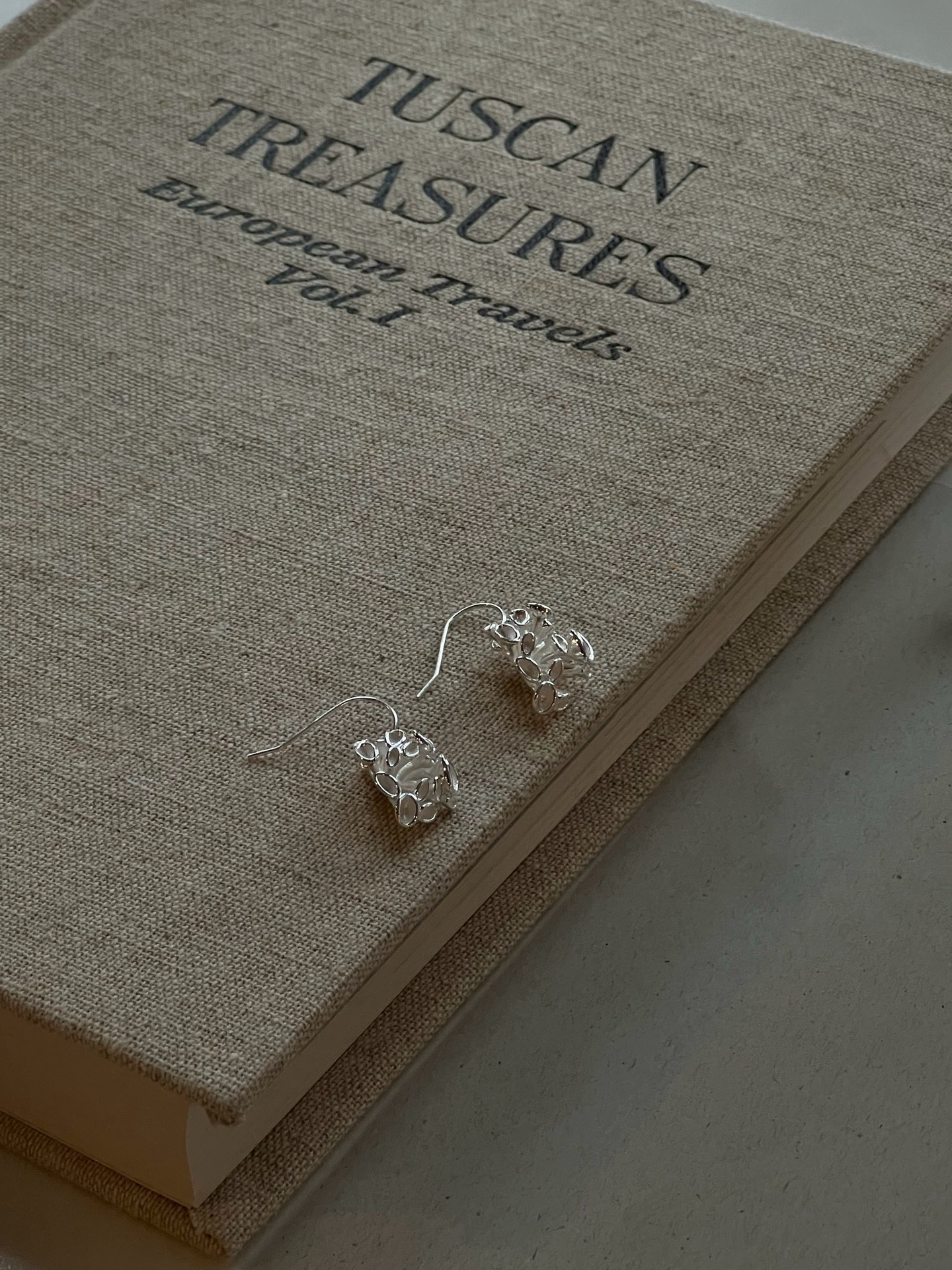 Pendientes S925 plata de ley calado
