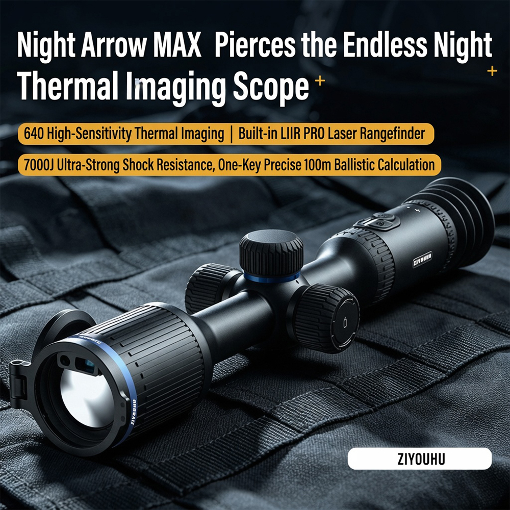 ZIYOUHUNight Arrow Max intelligent Infrared single-tube thermal imager Day and night dual-purpose long-range sight with distance measurement