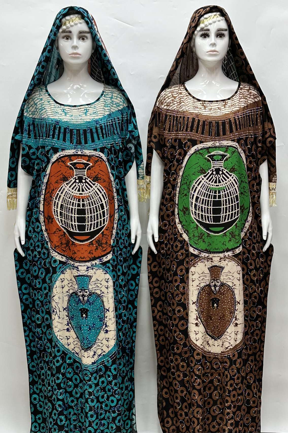 Muslim women's long dress, Arab-style women's ethnic costume, fashionable long robe, elegant style, multiple colors to choose from, Muslim clothing women's long robe Specification image