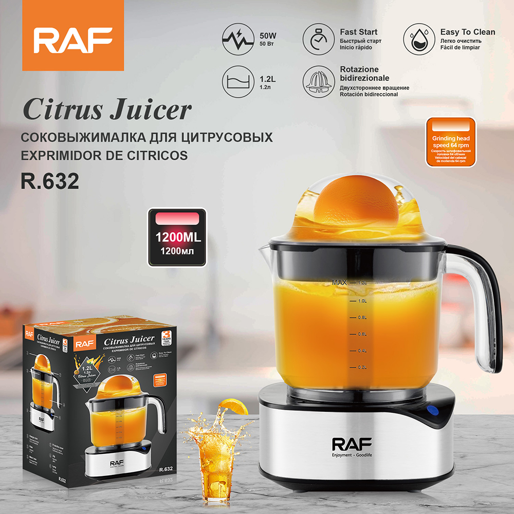 RAF eurogauge home stock máquina de jugo de naranja eléctrica exprimidor de cítricos máquina de separación de jugo de naranja de limón pic 3