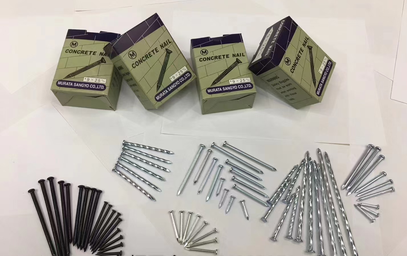Nails, fixed cement nails, steel nails, threaded cement nails, silver cement nails detail image 9