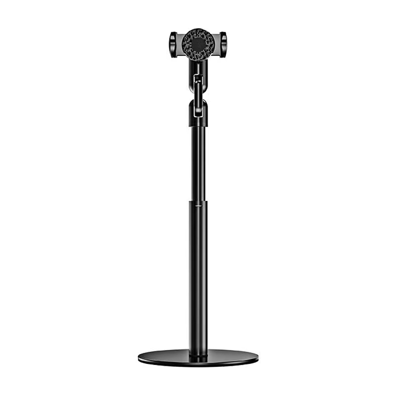Aluminum alloy desktop mobile phone stand, overhead shot, metal dual-position telescopic floor-standing tablet stand, live streaming lazy person stand detail image 3