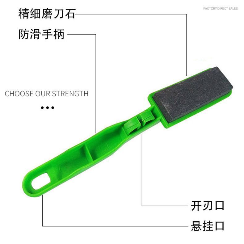 Products at the street stall exhibition and sales fair: Large knife sharpener brushes with cutting edges, knife sharpeners, and whetstones Specification image