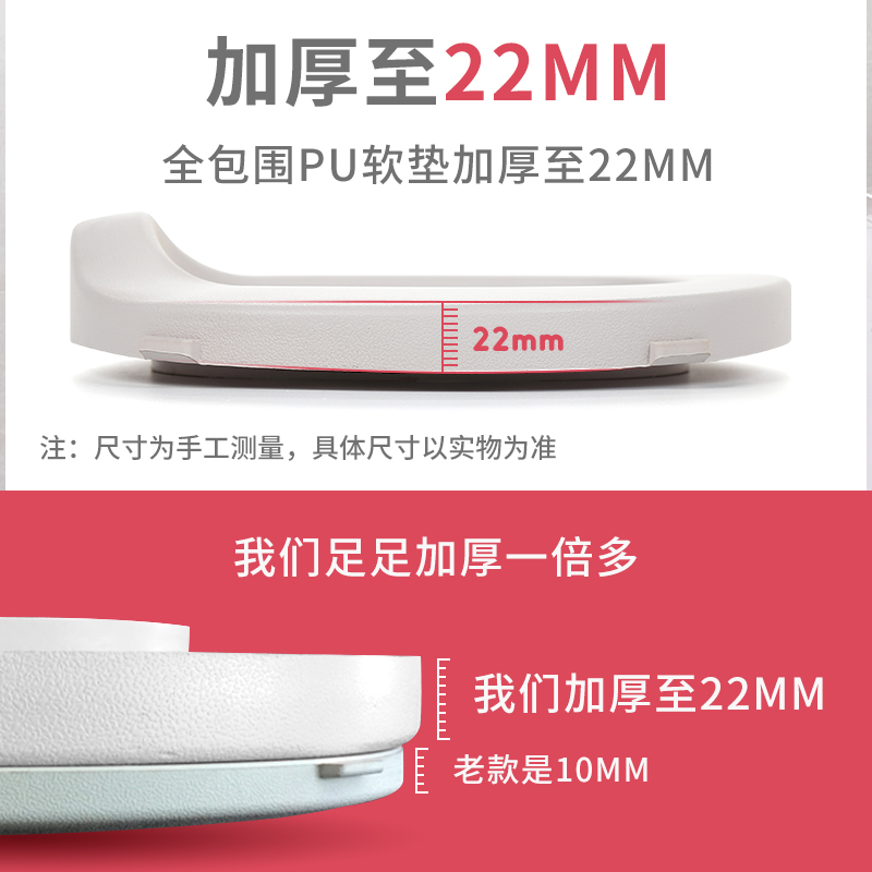 【OSEO】26Q3#806PU Cute pink children's toilet seat, anti-slip baby potty, baby toilet seat, suitable for families Specification image