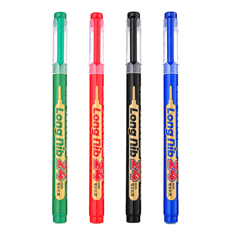 Pok MP-2983 24mm long nozzle engineering positioning marker pen, quick-drying, smooth, waterproof, multi-material, oil-based marker pen Item Picture