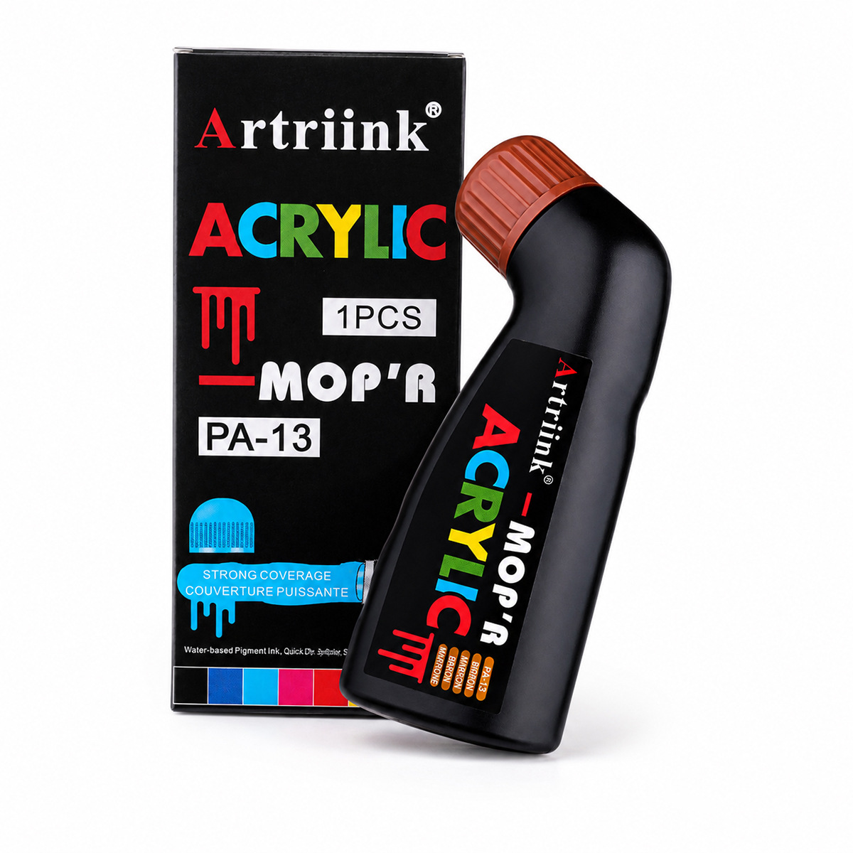 Shield PA-13 Acrylic tire graffiti Marker pen 1.8CM sponge pen tip Large Capacity car touch-up pen wholesale Item Picture