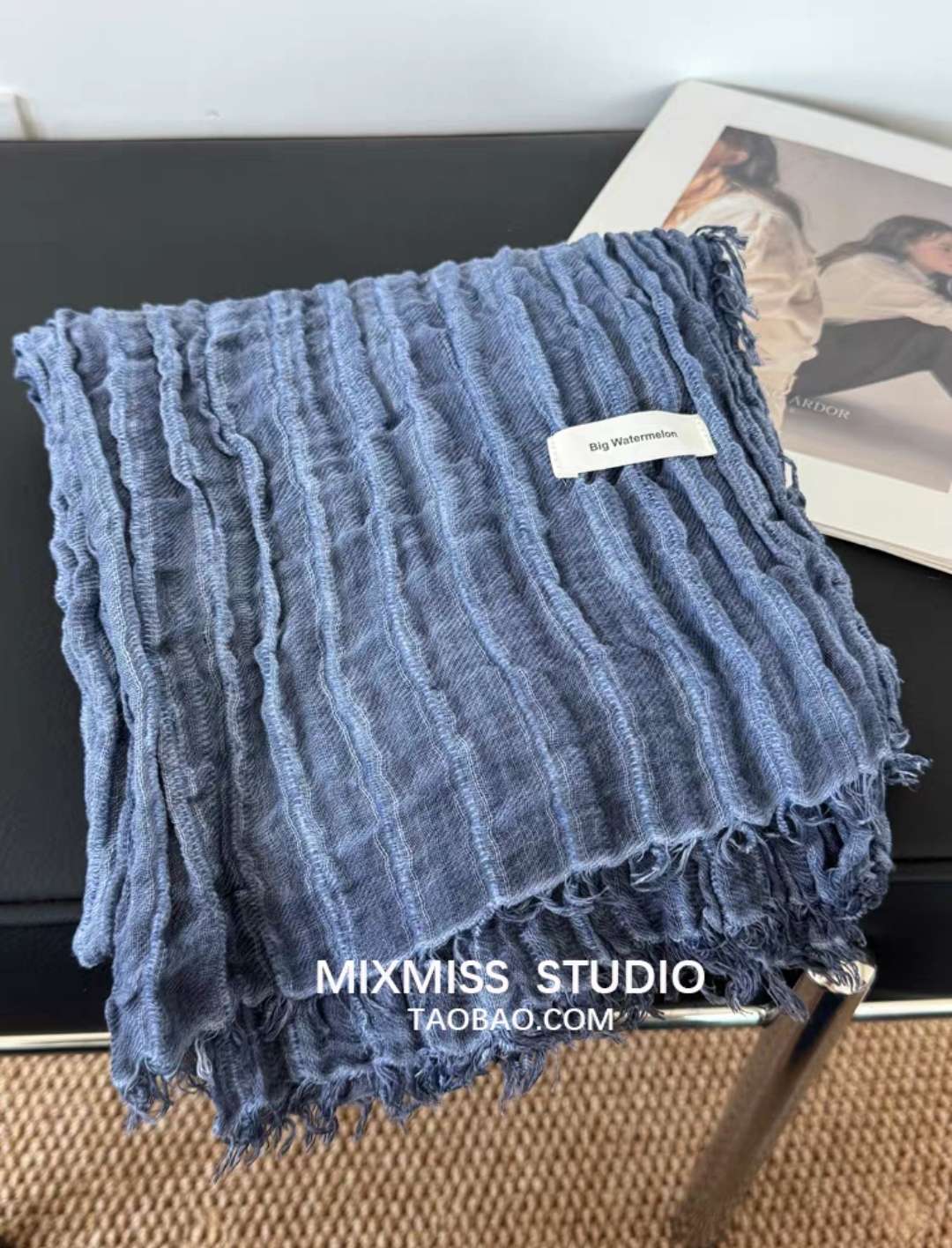 Woolen scarf, Muslim headscarf detail image 6