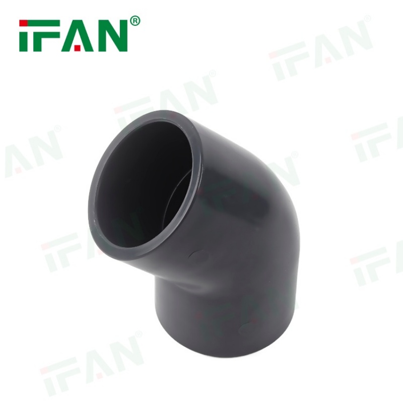 Chinese Made UPVC drainage Pipe Fitting 45-degree elbow