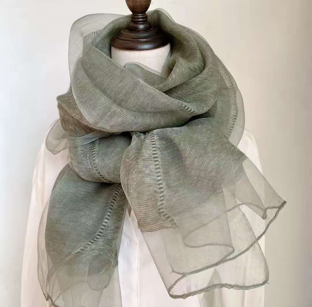 Silk scarves, real silk scarves, real silk scarves, custom-made women's silk scarves Item Picture
