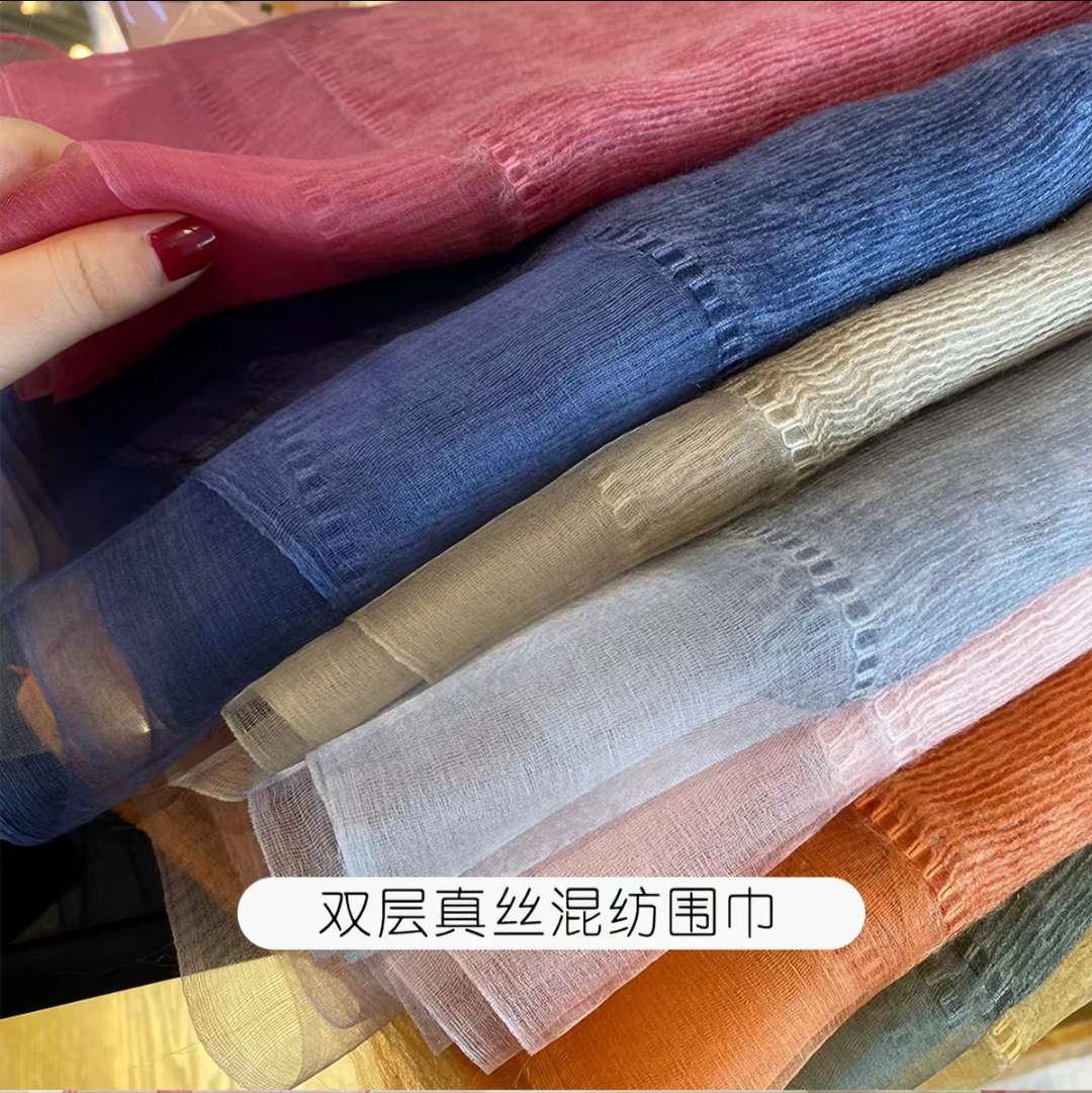 Silk scarves, real silk scarves, real silk scarves, custom-made women's silk scarves