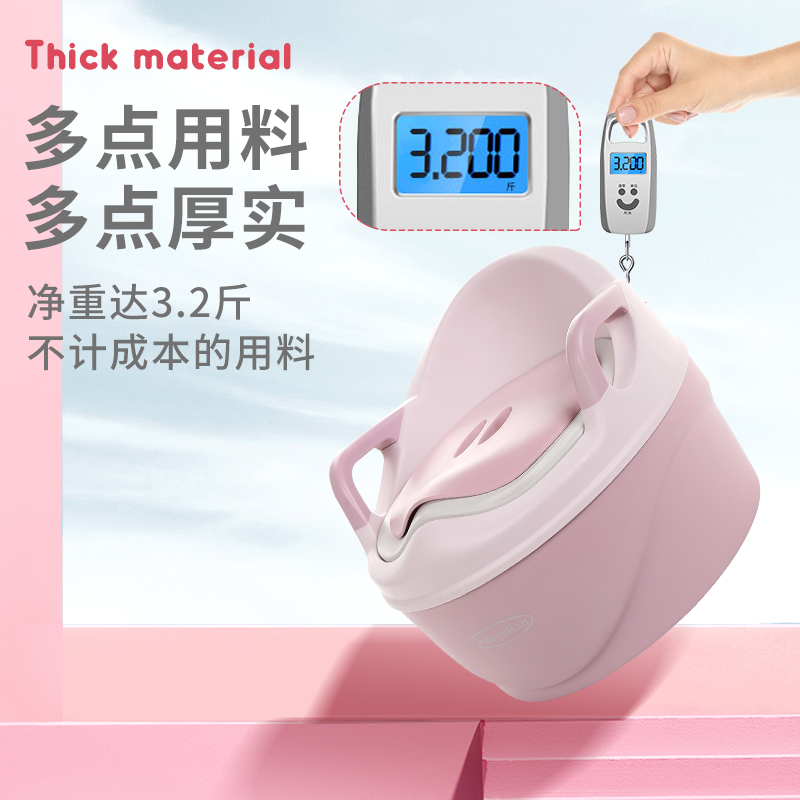 【OSEO】26Q3#807PU pink children's toilet with a seat, designed for little girls. Safe and convenient. Children's toilet seat Specification image