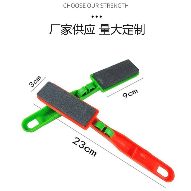 Products at the street stall exhibition and sales fair: Large knife sharpener brushes with cutting edges, knife sharpeners, and whetstones detail image 3