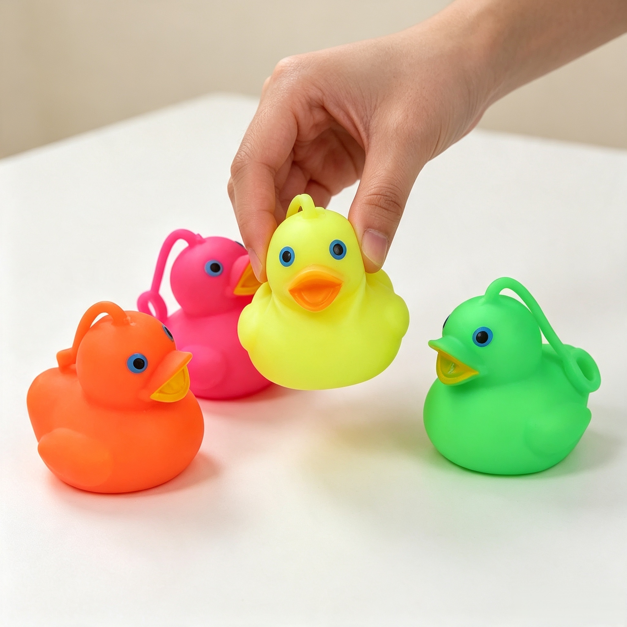 Little Yellow Duck Stress-Relieving Pinching Toy pva Slow Rebound Pinching Ball, produced by Fun Toy Factory details Picture