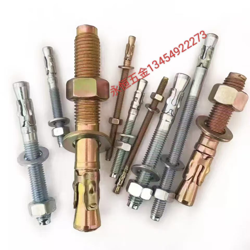 The hexagonal extended nut of the threaded bolt has internal explosion and expansion detail image 2