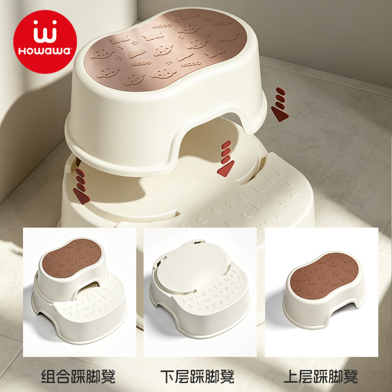 凳子/儿童/艾灸椅/纸尿裤/小凳子塑料卡通白底实物图