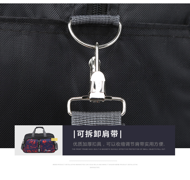 Lightweight business trip fitness bags, large-capacity luggage bags, short-distance travel bags, single-shoulder crossbody bags, casual bags, yoga bags, sports bags detail image 10