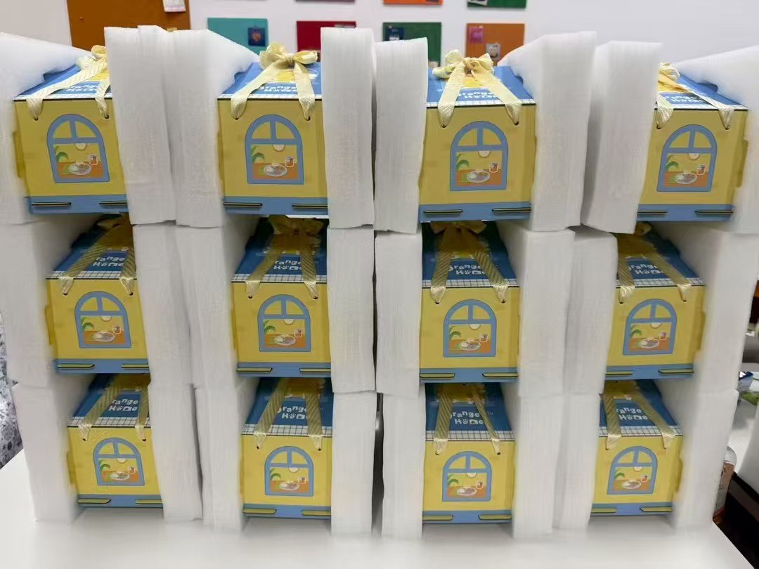 علب الهدايا البرتقالية الضخمة (الباب الثاني) 10G/الكيس *6+12g/الصناديق **، تُجمع من تلقاء نفسها Application Scenario