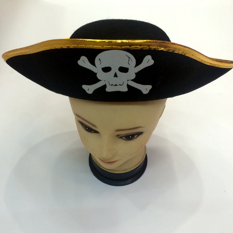Super yiwu qianfang juguetes clase comercial barato halloween pirata jack sombrero Item Picture