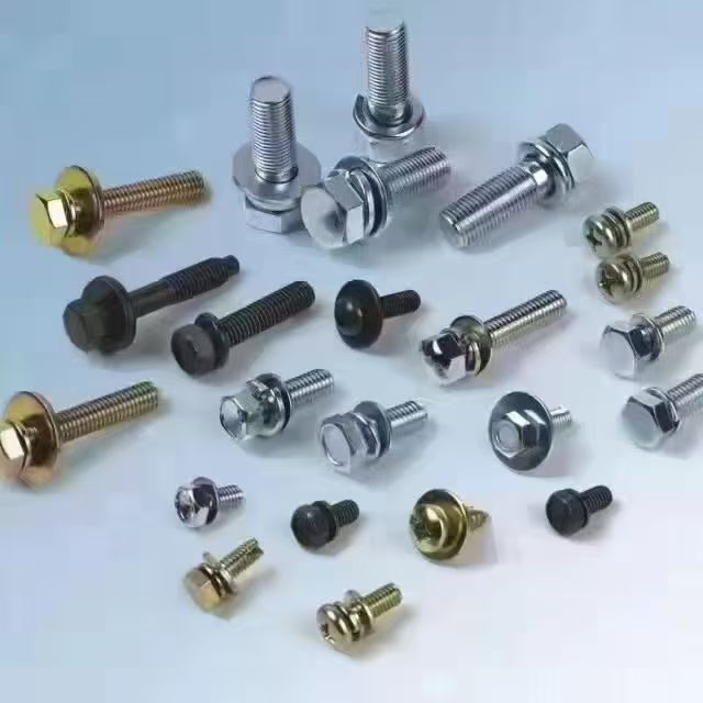 The hexagonal extended nut of the threaded bolt has internal explosion and expansion detail image 9
