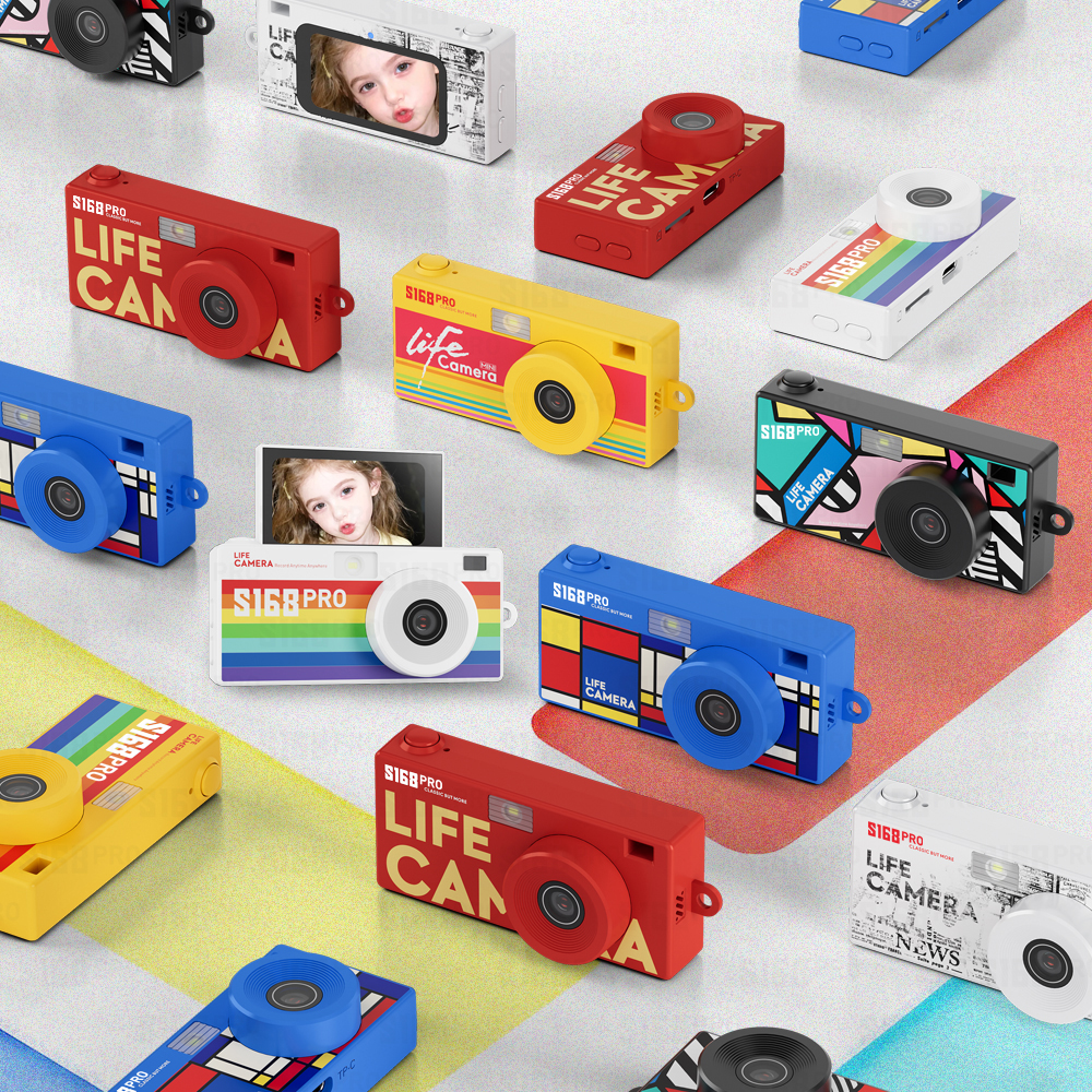 180° flip screen mini camera, mini life camera, portable sports and children's camera for taking photos and videos