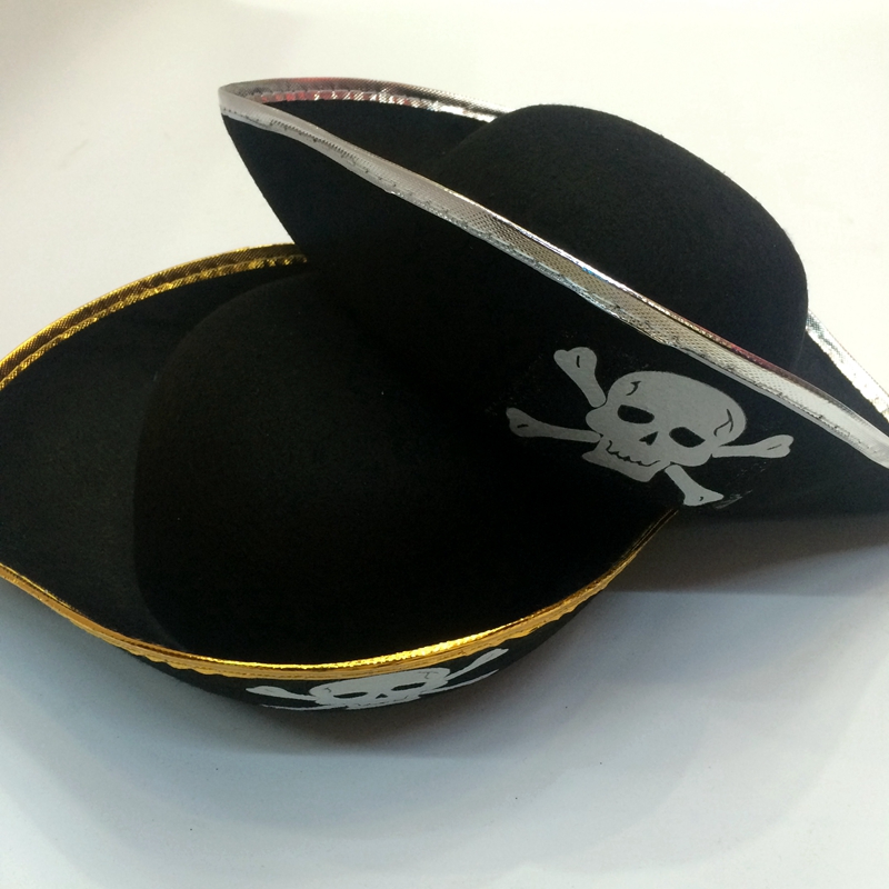 Super yiwu qianfang juguetes clase comercial barato halloween pirata jack sombrero Specification image