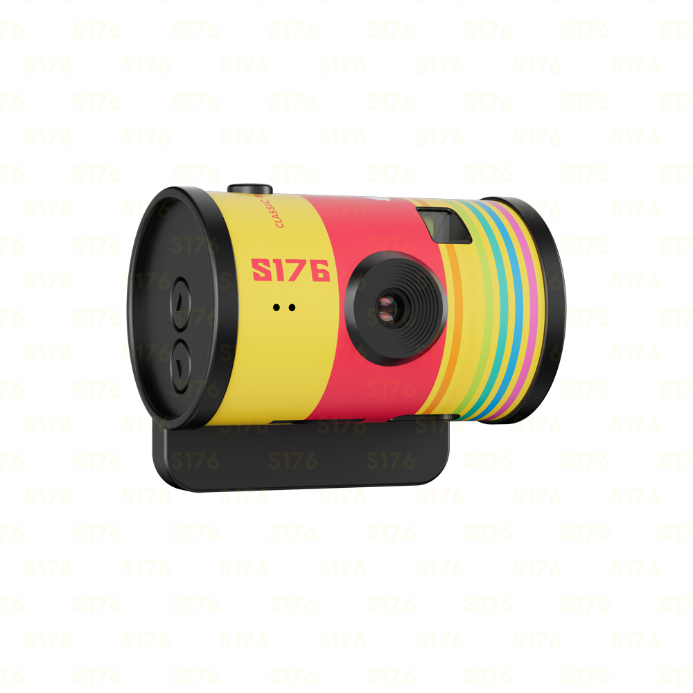 Film mini camera, Thumb Mini camera, mini camera, high-definition pixel color-blocking pendant, portable travel shooting details Picture