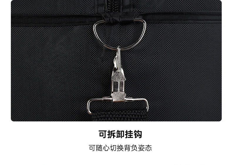 Large-capacity Oxford cloth short travel bag, thickened and durable business trip luggage bag, simple and casual swimming and fitness bag, men's storage bag detail image 11