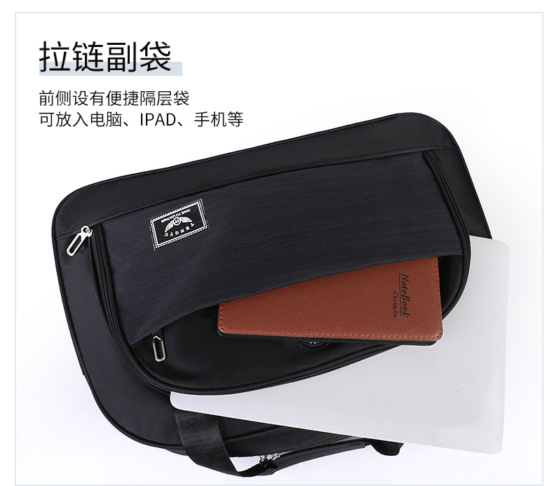 Large-capacity high-end travel bag, casual portable handbag, waterproof, lightweight and wear-resistant, short-distance luggage bag, storage bag detail image 14
