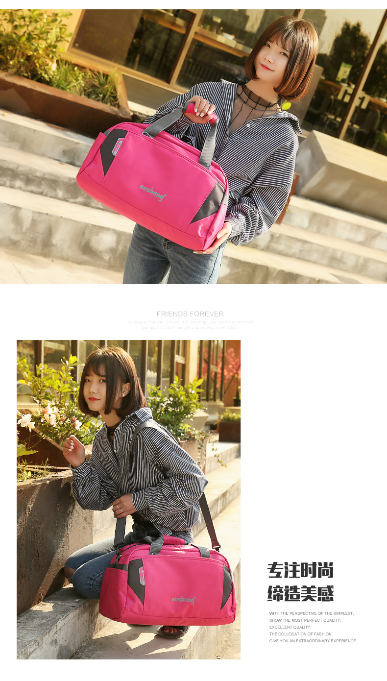 Short-distance hand-held travel bags, single-shoulder luggage bags for men and women, travel bags, fitness bags, sports bags, yoga bags, storage bags detail image 10
