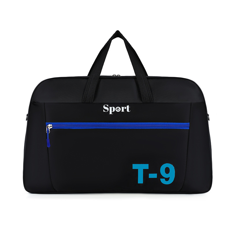 Large-capacity Oxford cloth short travel bag, thickened and durable business trip luggage bag, simple and casual swimming and fitness bag, men's storage bag