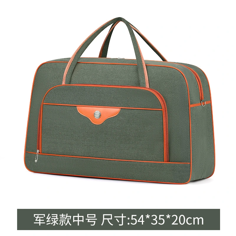 Encrypted canvas travel bag, large capacity, high-end feel, hand-held shoulder bag, long and short distance luggage bag for men and women in foreign trade, storage bag detail image 5