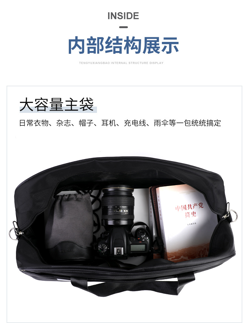 Portable travel bags for men and women, large capacity, high-end feel, gem-patterned, water-resistant, multi-color optional luggage bags detail image 13