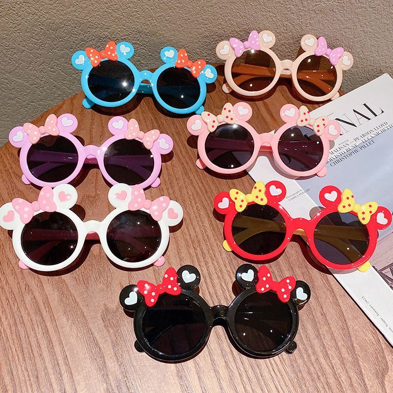 Children's glasses 2026 New style Little Girl fashionable Minnie Sunshade glasses Sunglasses, girls' UV protection sunglasses, children's sunglasses sunglasses details Picture