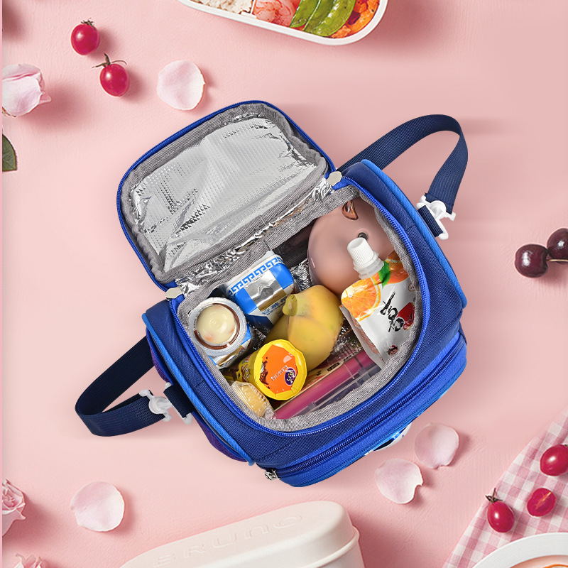 Lunch box bag, insulated bag, bento bag, children's lunch, student cartoon aluminum foil insulated meal bag, lunch box bag Item Picture