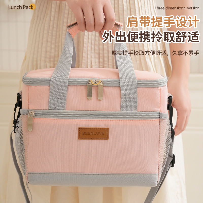 New best-selling hand-held insulated bags, leak-proof ice packs, camping single-shoulder lunch boxes, picnic cold lunch packs