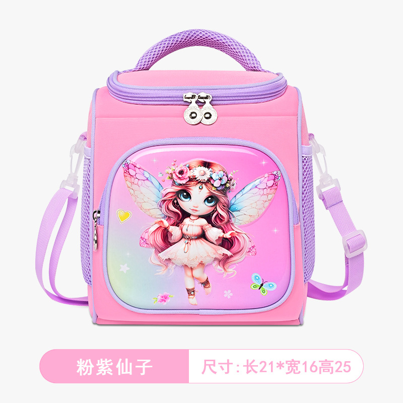 Children's bento bags, large-capacity lunch bags, bento bags, office workers' lunch boxes, handbags, foreign trade primary school student meal bags Specification image