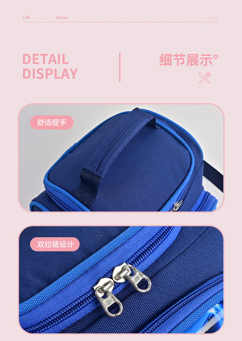 Lunch box bag, insulated bag, bento bag, children's lunch, student cartoon aluminum foil insulated meal bag, lunch box bag detail image 11