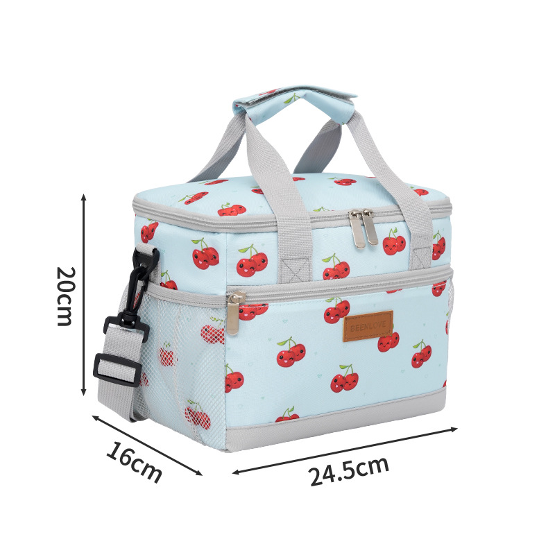 New best-selling hand-held insulated bags, leak-proof ice packs, camping single-shoulder lunch boxes, picnic cold lunch packs details Picture