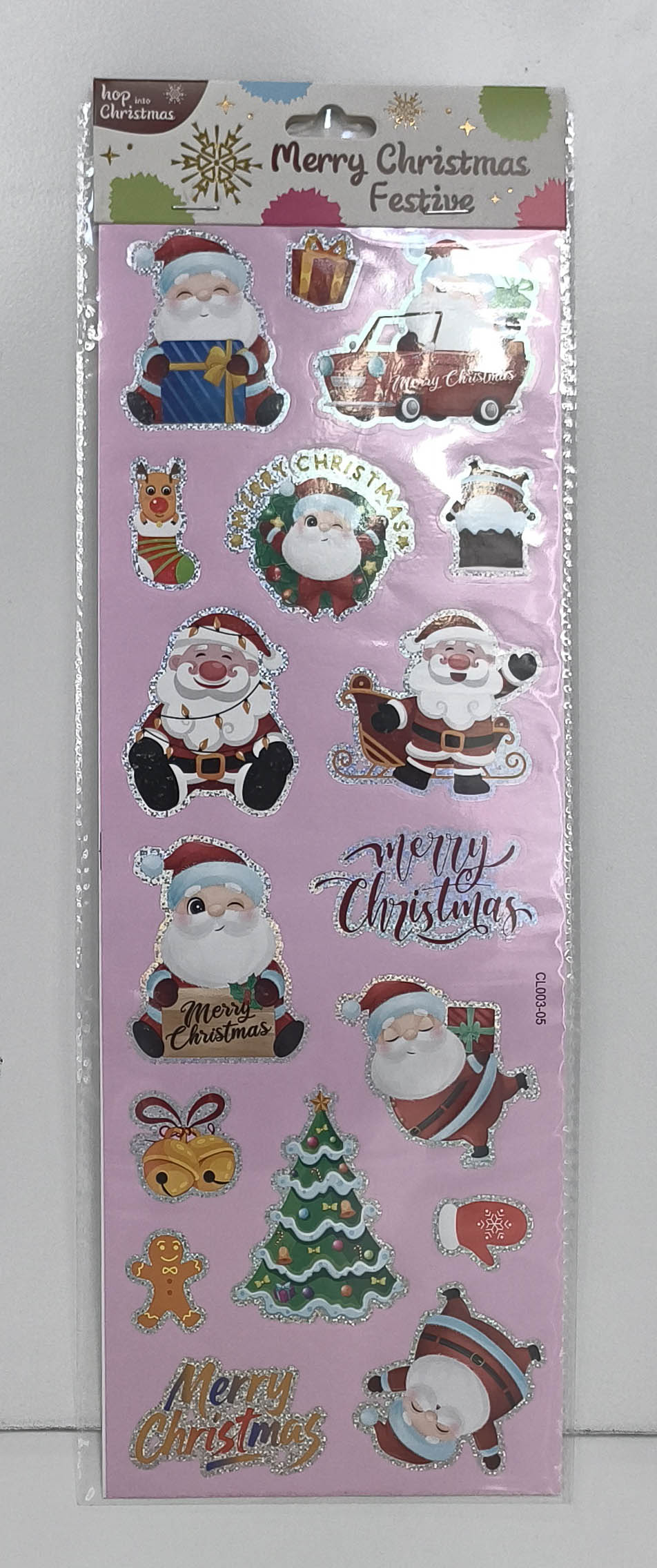 CL03 navidad laser pegatinas