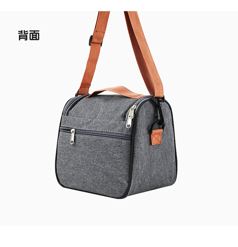 Large-capacity hand-held lunch bag, thickened aluminum foil long-lasting cold preservation lunch bag, crossbody lunch box, insulated bag detail image 15