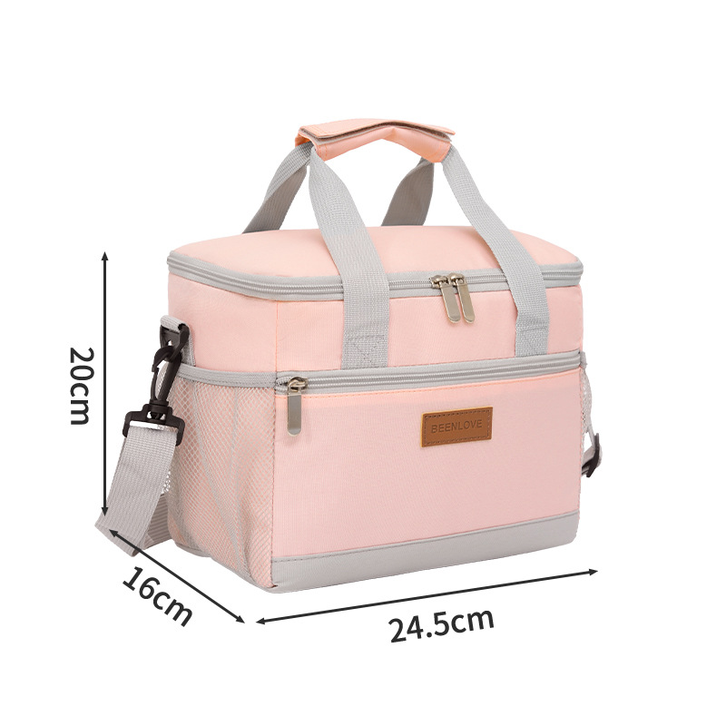 New best-selling hand-held insulated bags, leak-proof ice packs, camping single-shoulder lunch boxes, picnic cold lunch packs detail image 16