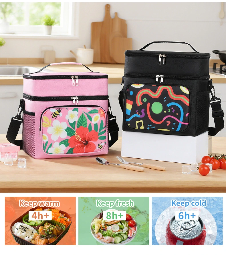 Multi-functional insulated ice packs, picnic bags, portable refrigerated bags, crossbody bags, outdoor tableware storage boxes, insulated boxes, aluminum foil bags detail image 16